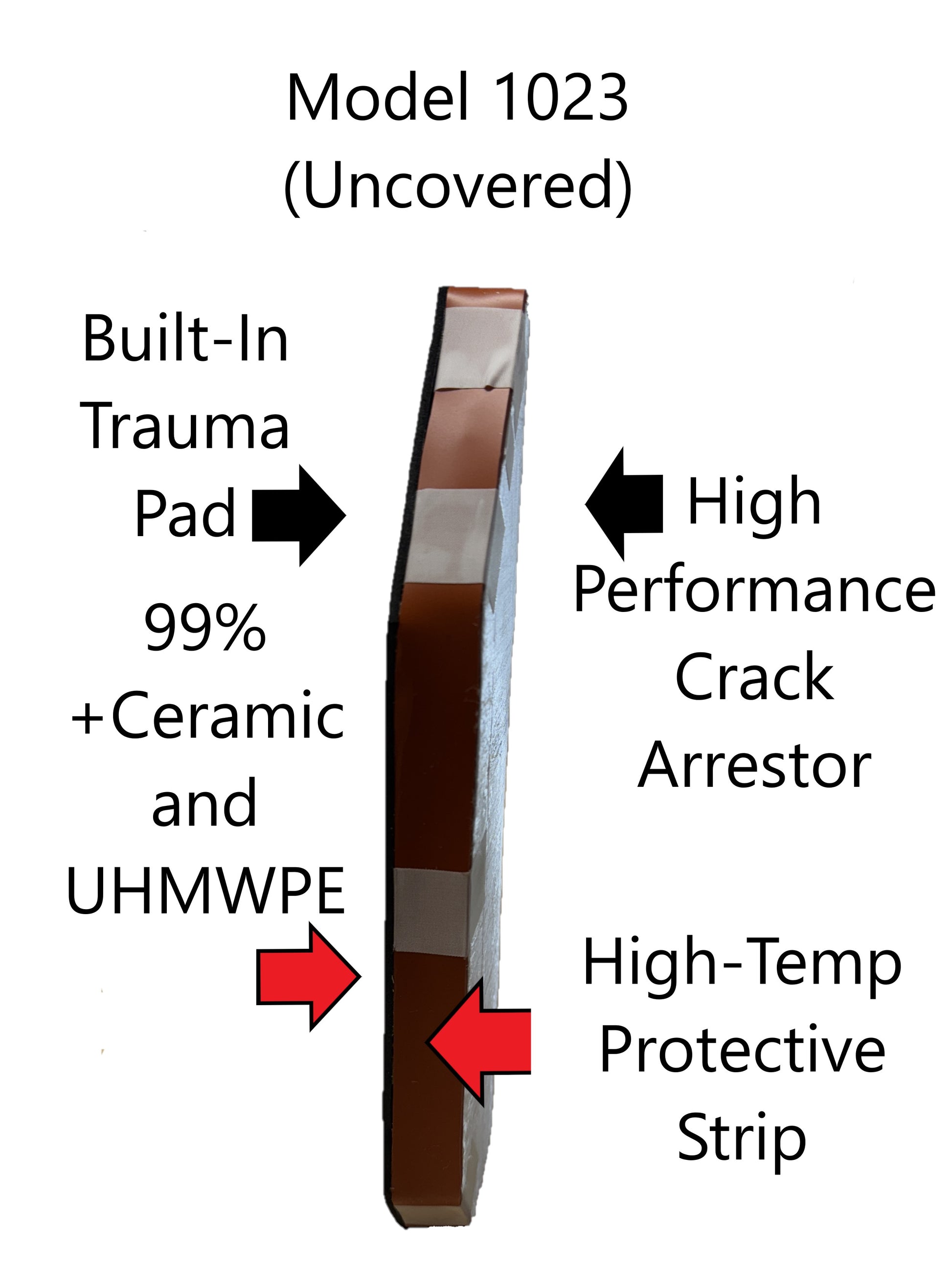 Super string ceramic body armor multiple hit RF3