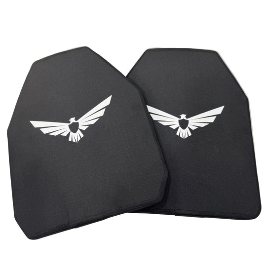 Set (Two Plates) RF3 8 Pound Advanced Multi-Curved Ceramic Armor Plate 10" x 12"