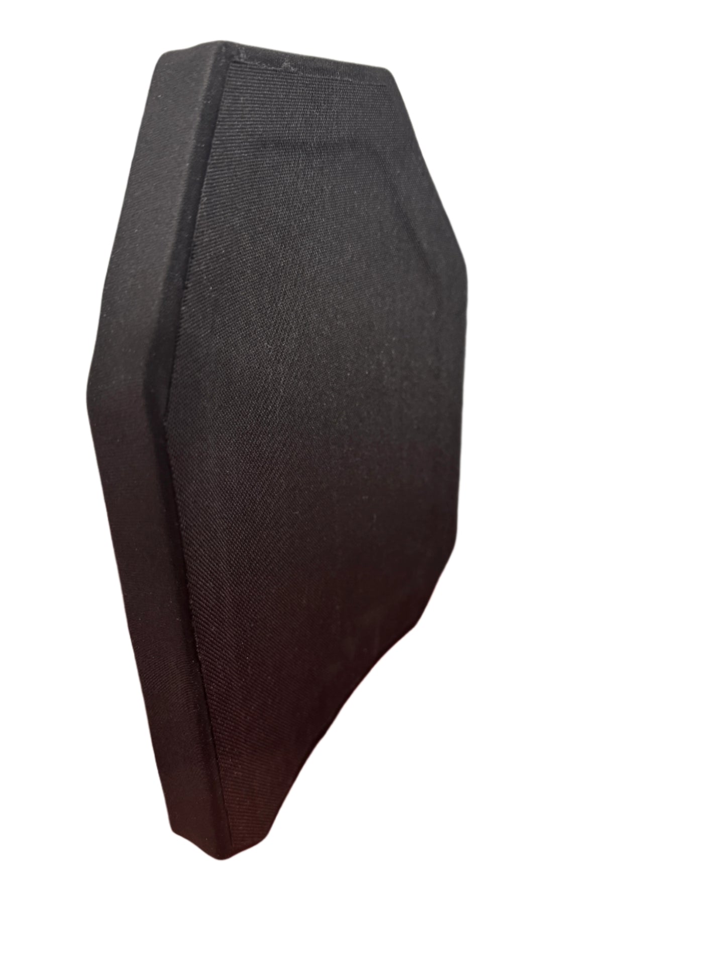 Ceramic armor plate single curve wear face
