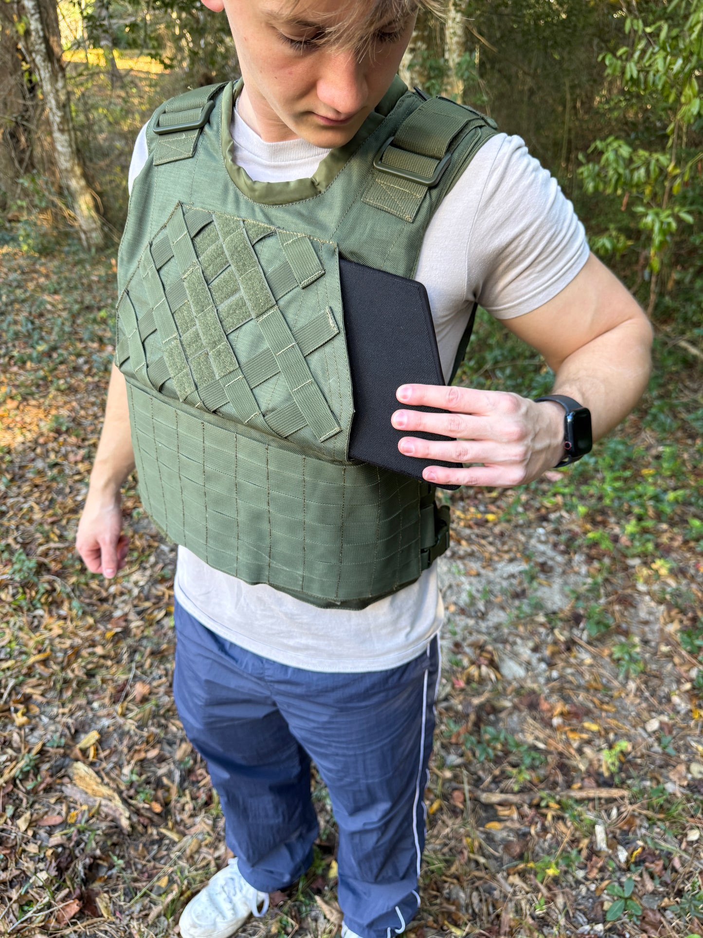 GTS Armor showing custom made ceramic armor plates for the KommandoStore Strelka Defender 2 cover